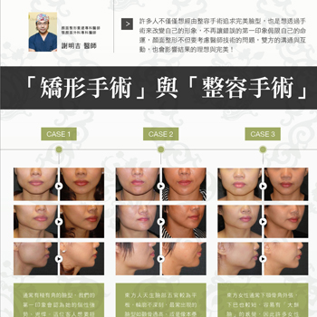「矯形手術」與「整容手術」